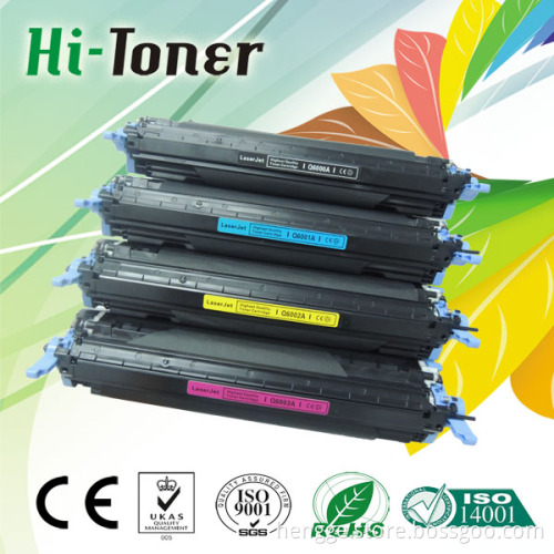 Color Toner Cartridge Q6000A/Q6001A/Q6002A/Q6003A Compatible for HP Laserjet